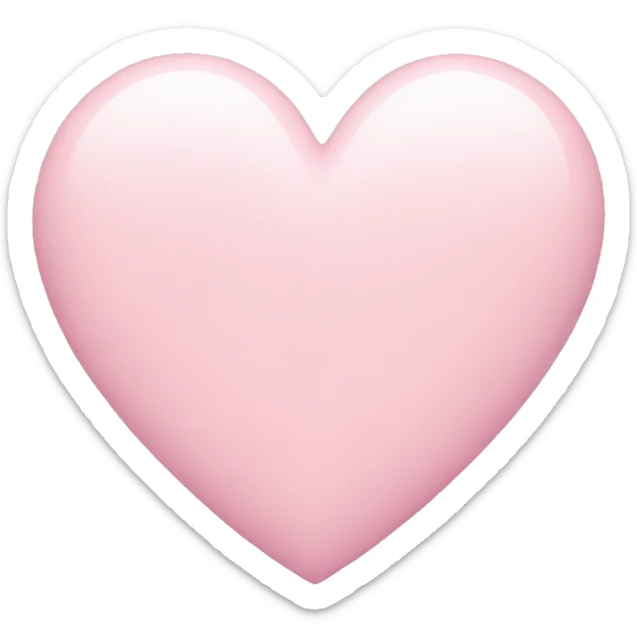 pastel pink heart sticker