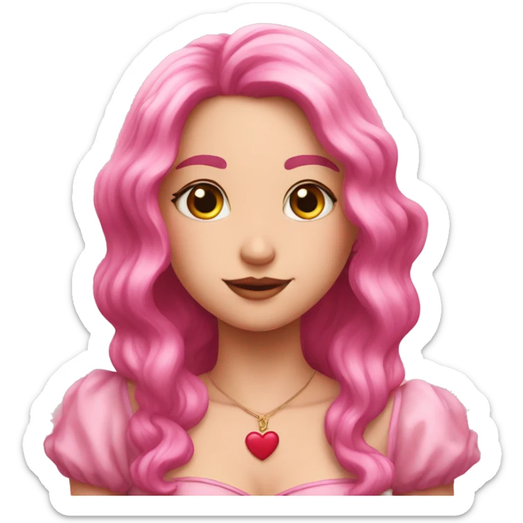 corazon rosa sticker