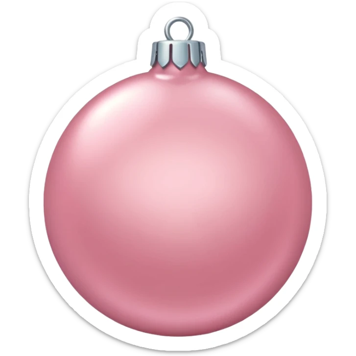 the color is baby pink its still christmas themed and aesthetic sticker