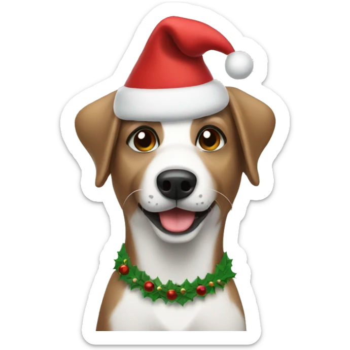 Christmas dog  sticker
