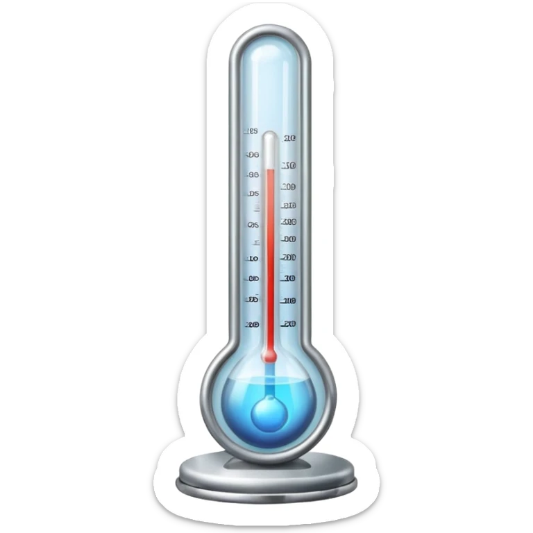 Thermometer to sticker