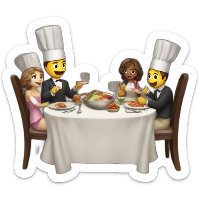 Dinner sticker