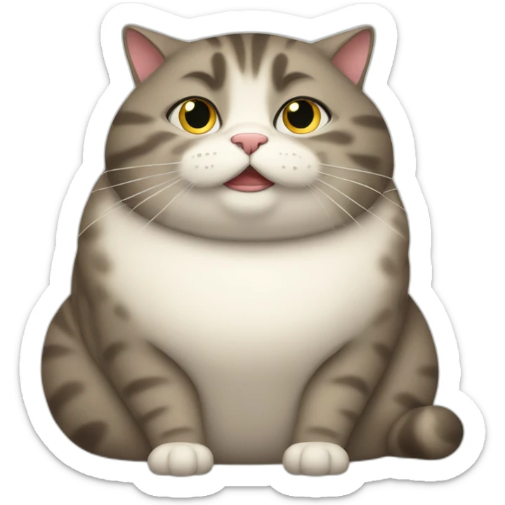 Fat Cat sticker