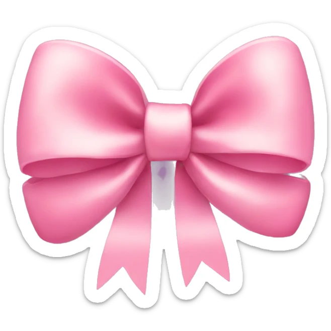 Cute bow sticker