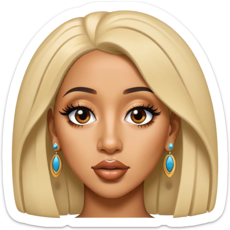 ultra realistic cardi b sticker