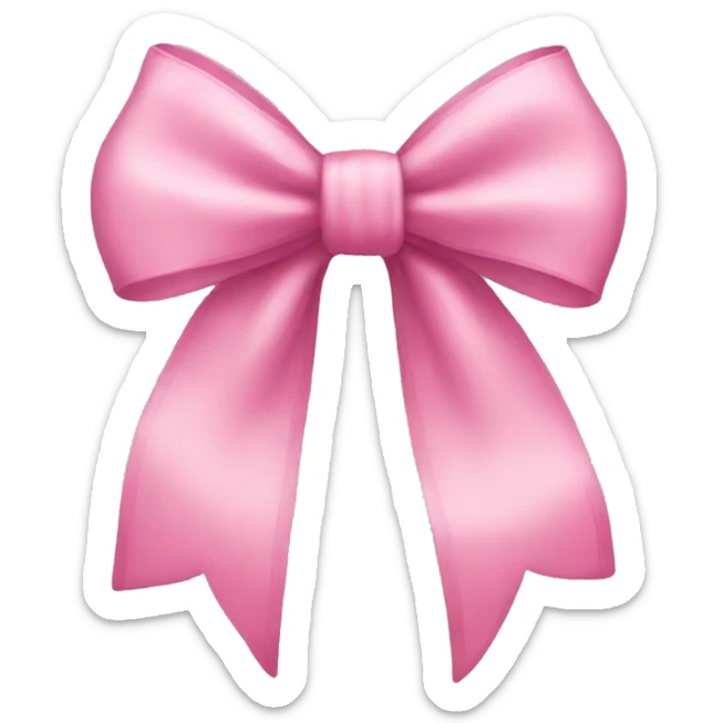 pink bow sticker