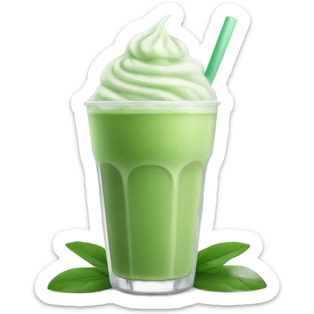iced matcha latte sticker