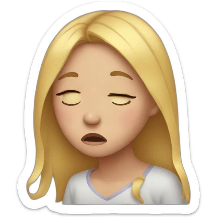 Girl crying  sticker