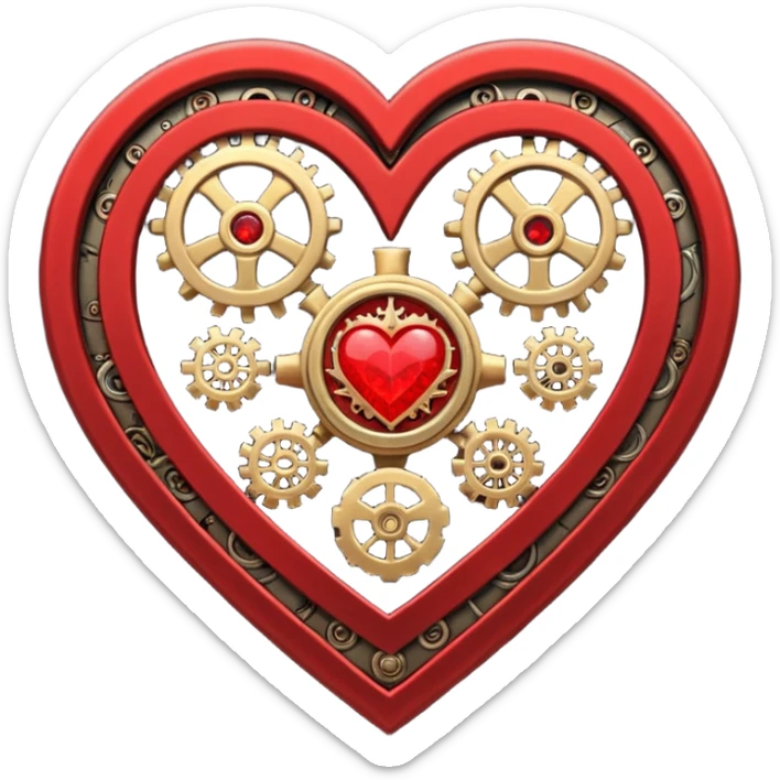 Death Korps Of Krieg Heart Steampunk love heart sticker