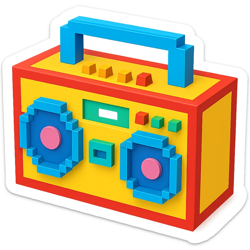 boombox sticker