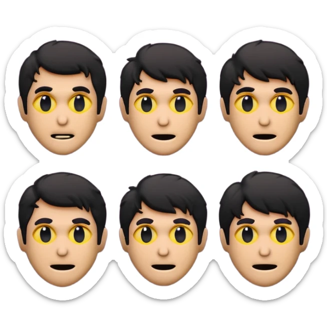 GENERAME  ENTRE 3 Y 5  ICONOS TIPO EMOJI SILUETEADOS SIN FONDO   ESTILO RETRO OCHENTERO CON LA TEMATICA DE LA PELICULA An American Werewolf in London (Un hombre lobo americano en Londres) sticker