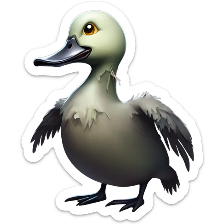 zombie duck sticker