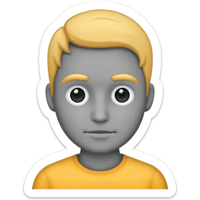Generate outline of a human. Do not specify any gender and do not add eyes or hair. Also make it gray with a dark gray outline. sticker