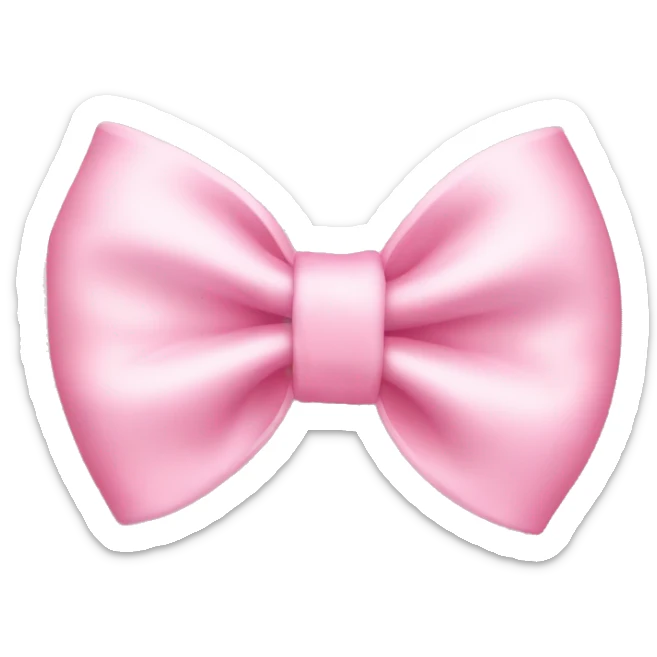 Baby pink bow  sticker