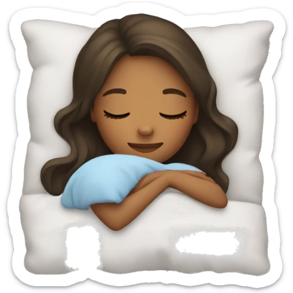 Girl sleeping  sticker