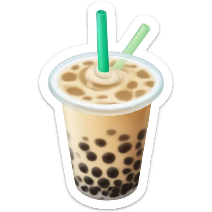 Bubble tea sticker