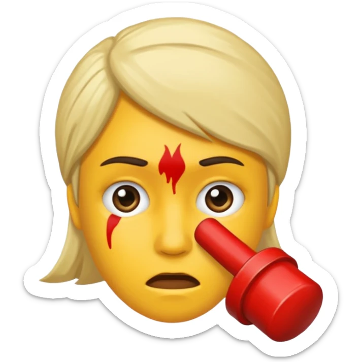 Je veux un emoji représentant Hitler il porte une moustache très carré de plus il a le bras en lair au niveau du nez visant le ciel sticker