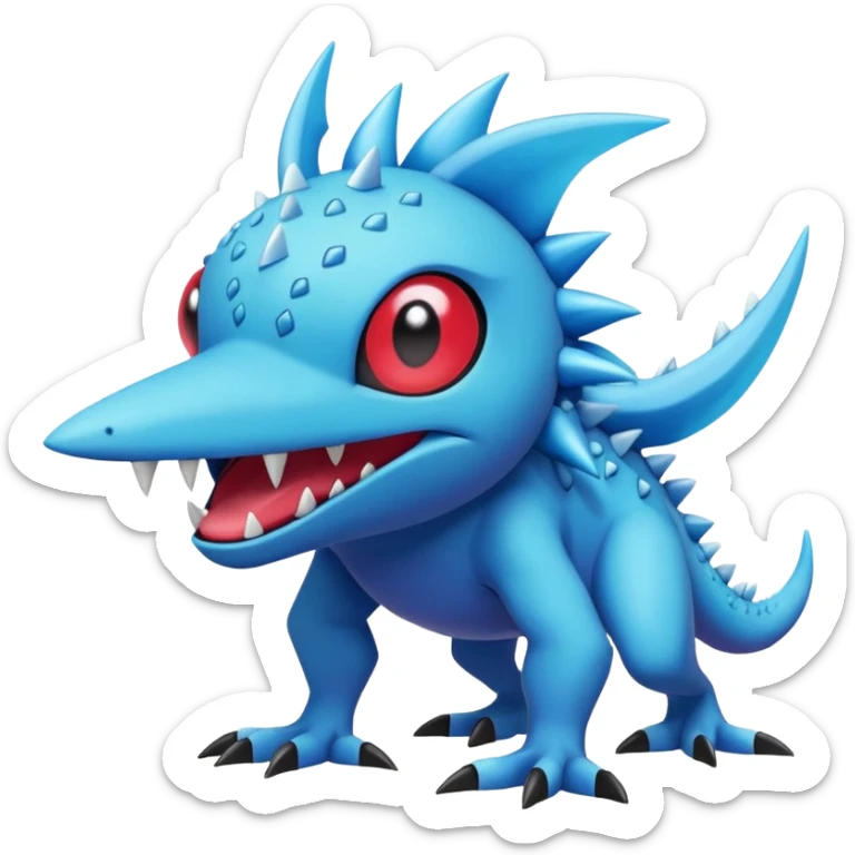 Plagg-Tikki-Spike-Trixie-Fakémon-Pokémon-animal-hybrid-fusion-creature (full body) sticker