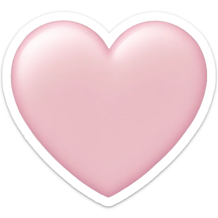 pastel pink heart sticker