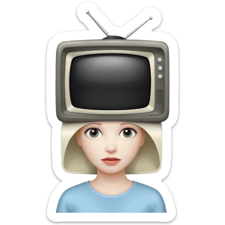 Skivid toilet TV woman from Skividi toilet sticker