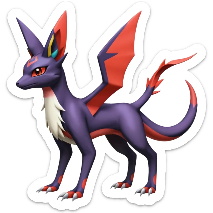  Nargacuga-Latias-Umbreon-Noivern-Pokémon-Fakémon-fusion (full body) sticker