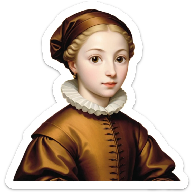 cinematic - aesthetic brilliant divine lighting, oil paint - famous works of mannerism together; parmigianino, bronzino, tintoretto sticker