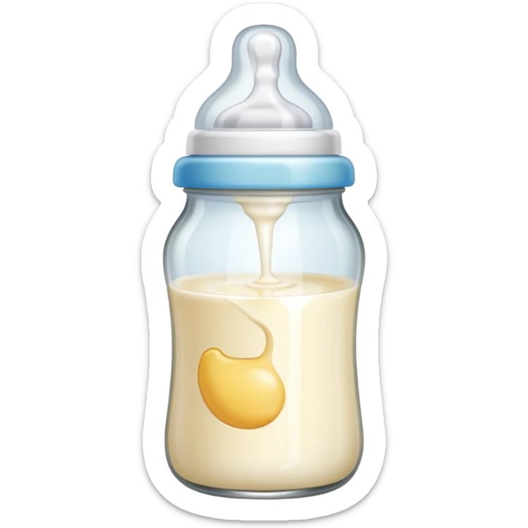 Baby bottle sticker