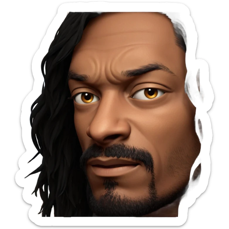 realistic portrait of a man sticker