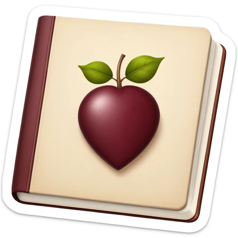 HAZ UN planificador de lista de objetivos en color vinotinto/rojo carmesí brillante, con hojas de cuaderno blancas sticker