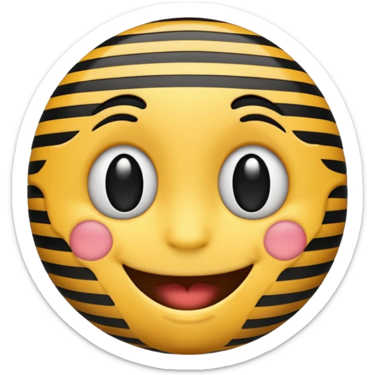 fait moi un emoji qui sourit mais au lieu d’être avec un fond jaune il a un fond arc en ciel mais avec du noir dans l’arc en ciel sticker