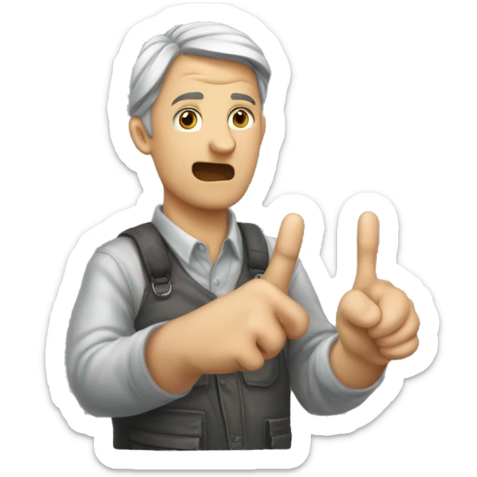 Eine Fraust wo der Daumen zwischen dem Mittelfinger und Zeigefinger ist sticker