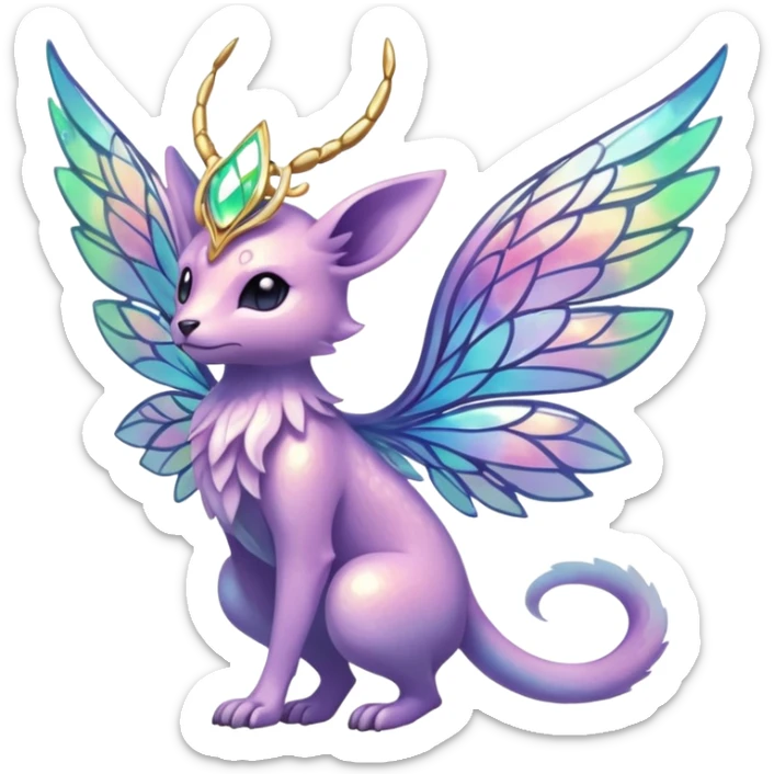 Spiritual ethereal divine Fairy-type Fakémon-Pokémon-animal-creature sticker