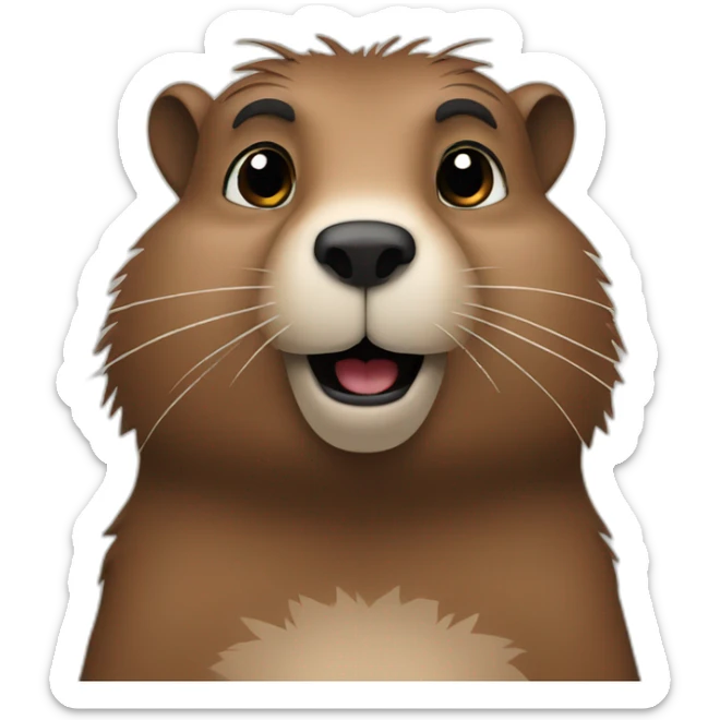 Groundhog sticker