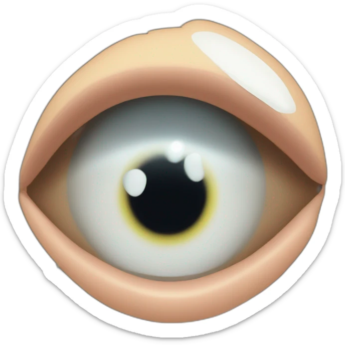 a fragment of the mirror hit the boy's eye and heart sticker