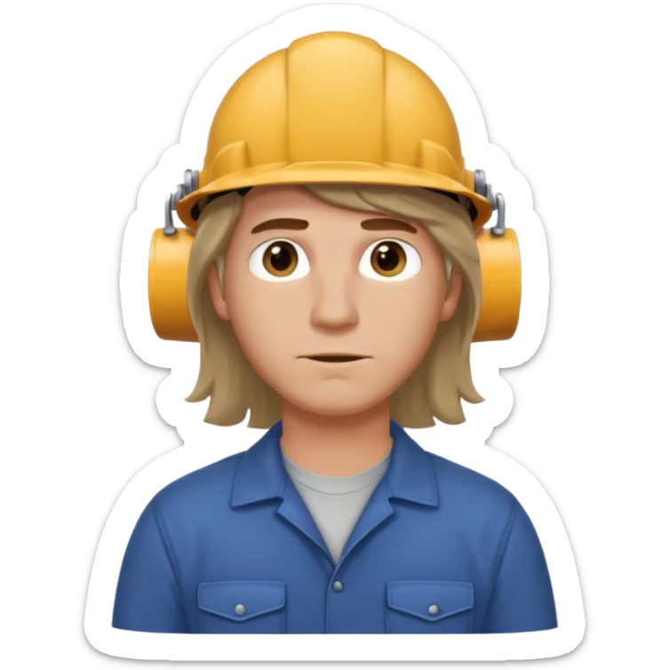 customer. 1 person only white male with shoulder normal person cloths. adult. pipeline technician change the expression and the shape of the face change the color of eyes. just the technician nothing all sticker