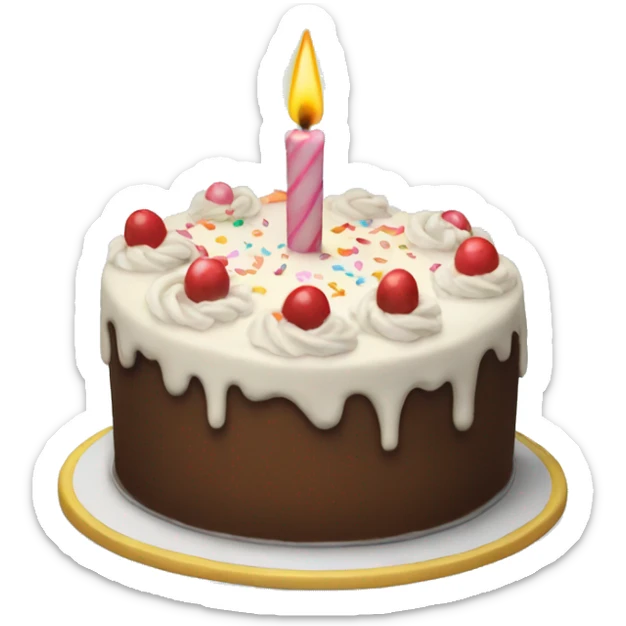 Birthday cake  sticker