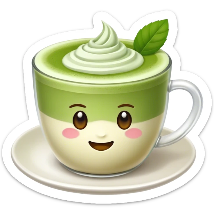 matcha latte sticker