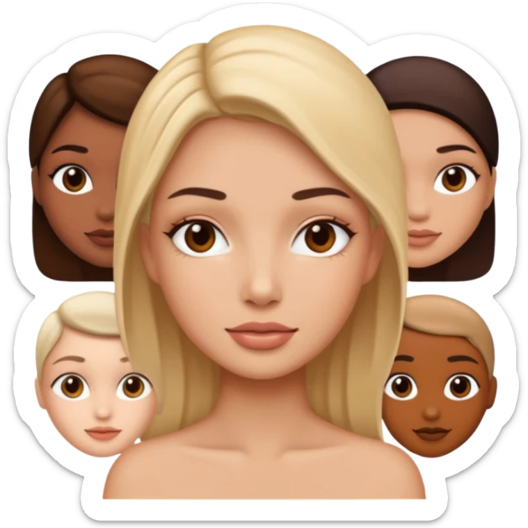 skin ilustration sticker