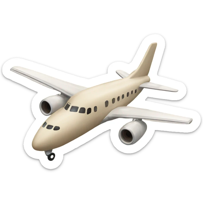 Avion beige sticker