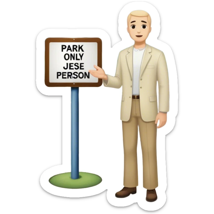 Pastor Mark parking only. Park here only if you want to see Jesus in person. sticker