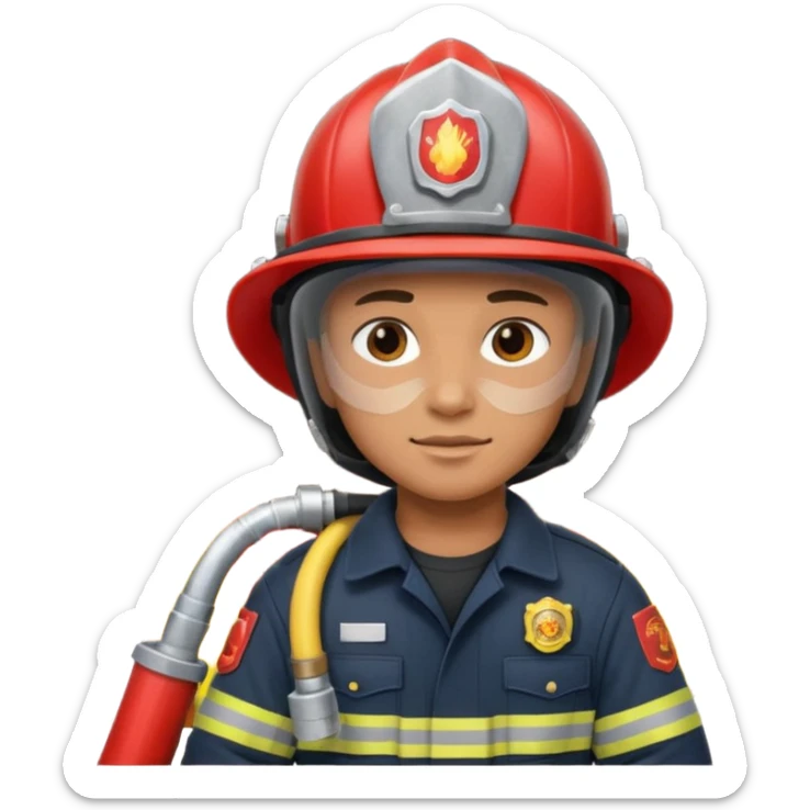 fire fighter sticker