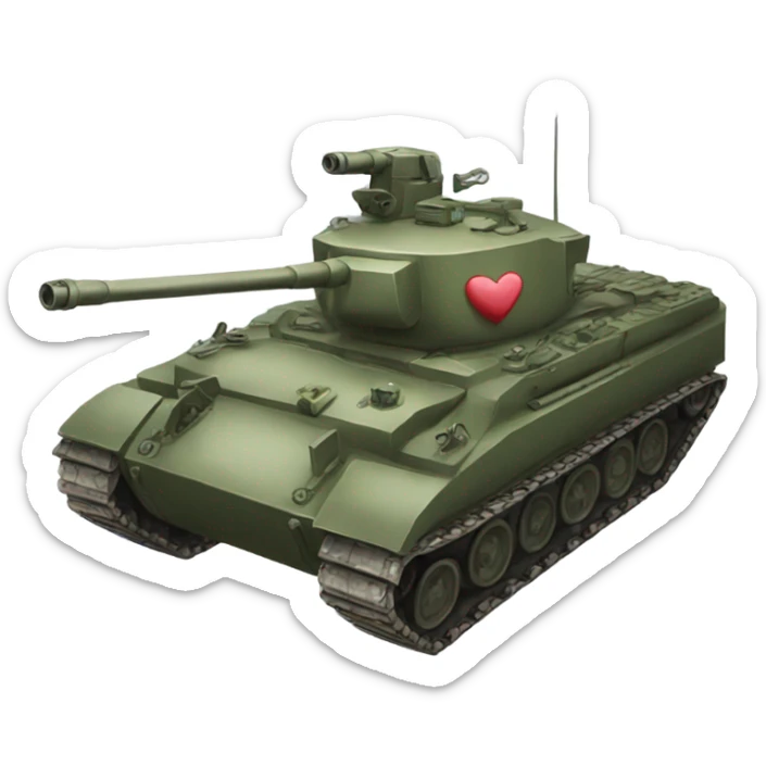 Tank in love sticker