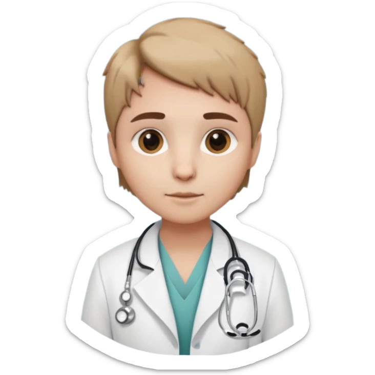 Suricate médecin avec écris "805" et "promo 2025-2030" avec un cercle rond au fond sticker