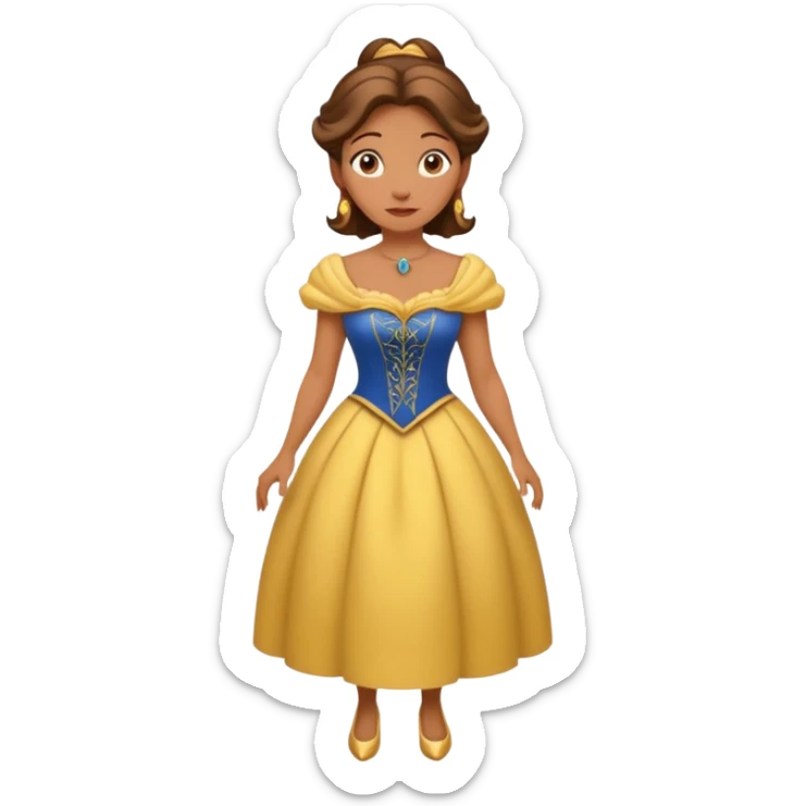 A middle-aged lady character from the fairy tale Beauty and the Beast — she was turned into a wardrobe and is around 40 years old. Based on the wardrobe’s original form, she has an anthropomorphic face. sticker