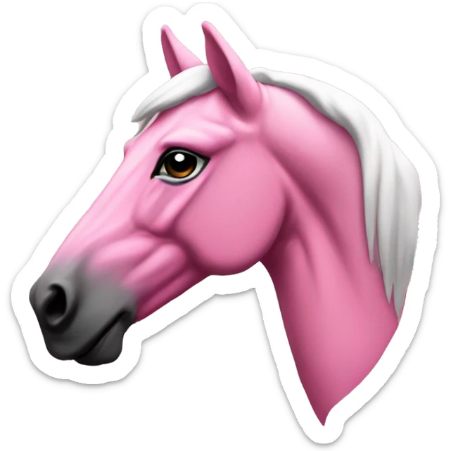 Pink stalion (head only, sideview of the face, make sire it fits for the organizations logo) sticker