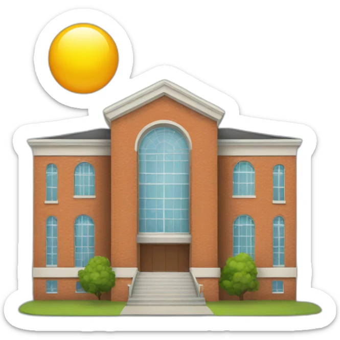 school building sticker