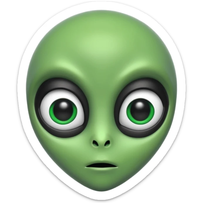 I want you to create an alien just like kaddu from movie koi mil gya sticker