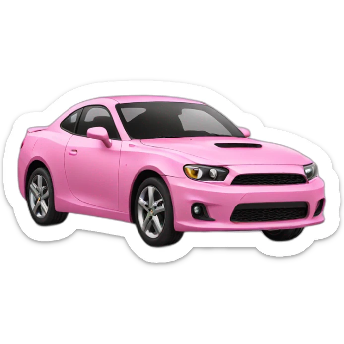 Pink car sticker