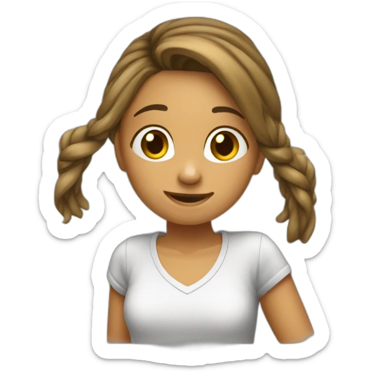 Une fille qui s'appelle Naëlle qui fait un dab sticker