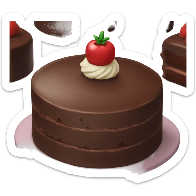 Chocolate cake sticker